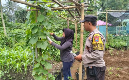Dari Desa, Polisi Malang Ikut Kawal Ketahanan Pangan Nasional