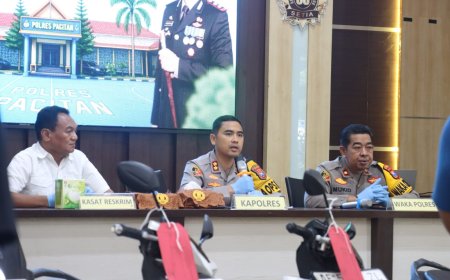 Polres Pacitan Amankan Montir Tersangka Curanmor di Tiga Lokasi
