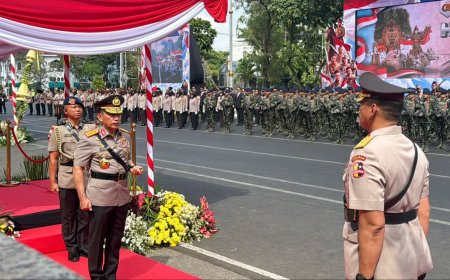 Kapolri Pimpin Upacara Hari Juang Polri 2026 di Surabaya, Kobarkan Semangat Perjuangan Polri untuk Mewujudkan Kemajuan Bangsa